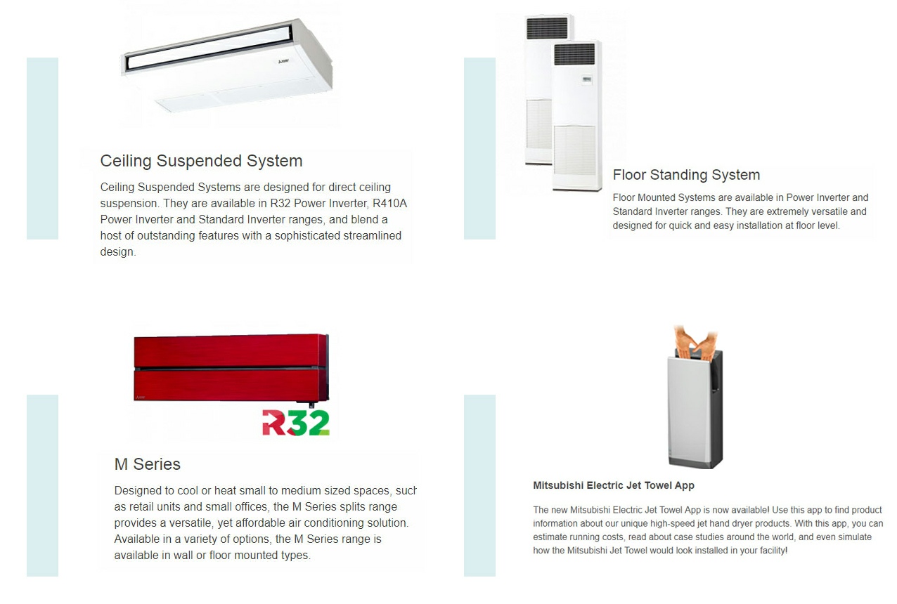 Mitsubishi Electric  Air Conditioners wall mounted